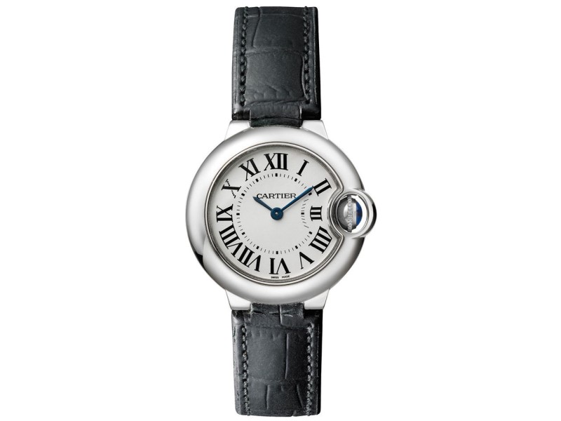 Cartier Ballon Bleu 28mm w69018z4 Stainless Steel Quartz Leather Watch Cartier Buy at TrueFacet