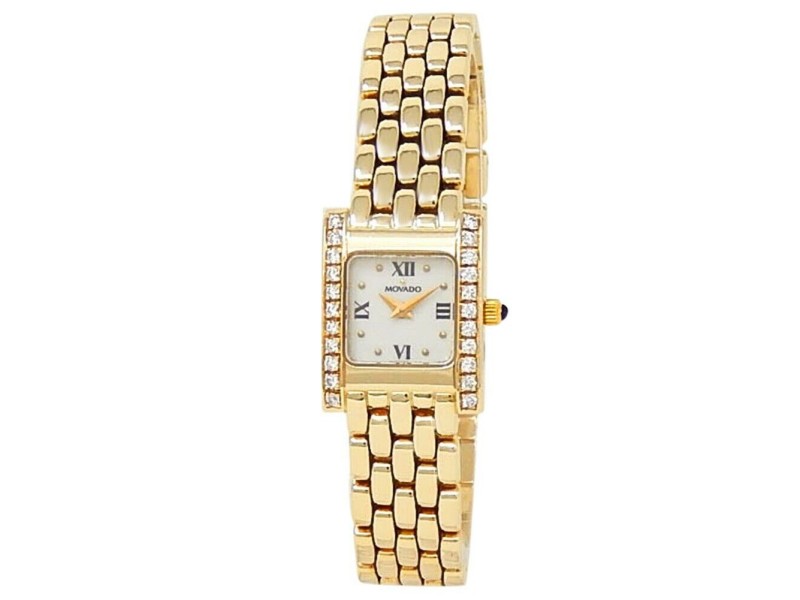 14k gold movado women's watch cheap