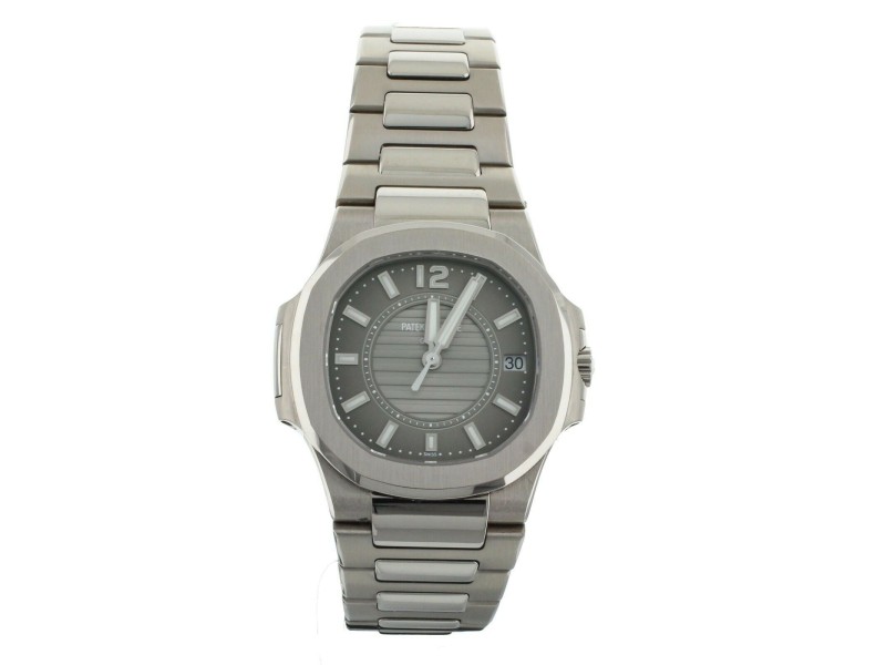 Patek Philippe Nautilus White Gold Gray Dial Bracelet Quartz 32mm 7011 1G 011 Patek Philippe Buy at TrueFacet