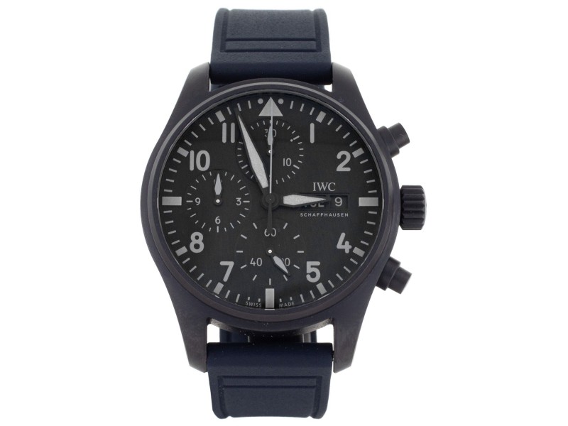 IWC Pilot s Watch Chronograph Top Gun Ceratanium Rubber IWC Buy at TrueFacet