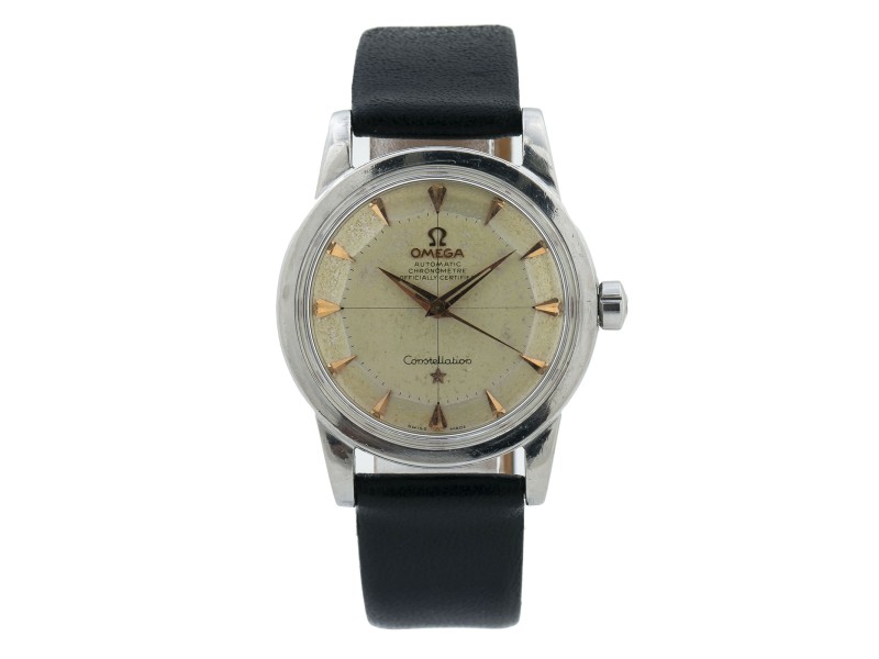 Omega Constellation 505 Movement 2492 1 Pie Pan Rose Gold Dial 34mm Omega Buy at TrueFacet