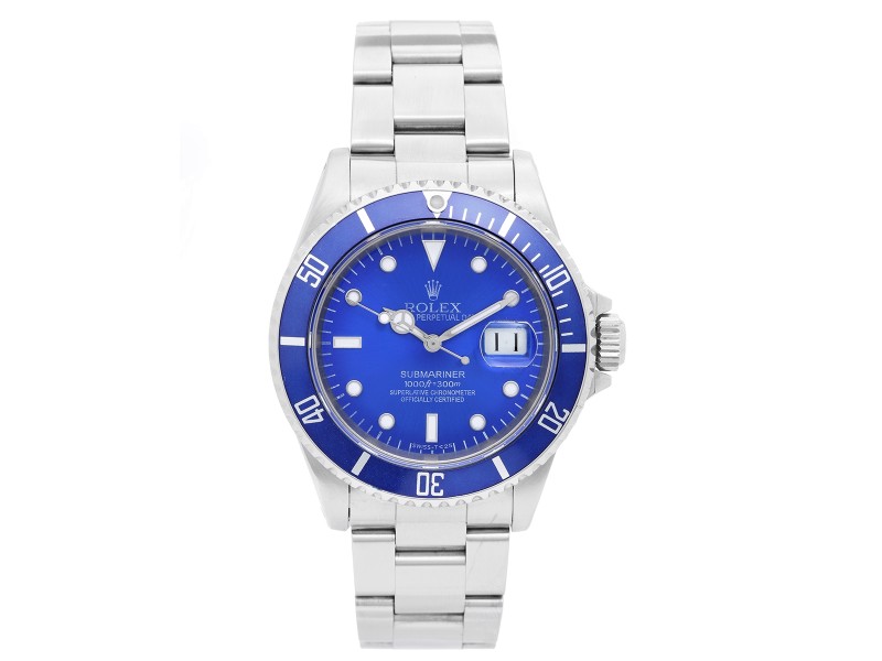 Rolex 16610 blue bezel store