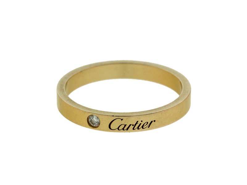 Cartier 18k Rose Gold Diamond Wedding Band Ref B4086400 Cartier Buy at TrueFacet