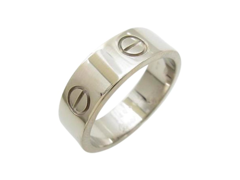 Cartier love ring 750 white gold discount