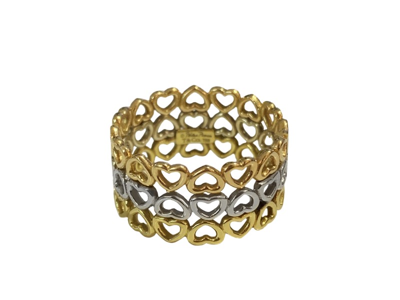 Tiffany Co. Paloma Picasso Crown Of Hearts Tri Color Ring Tiffany Co. Buy at TrueFacet