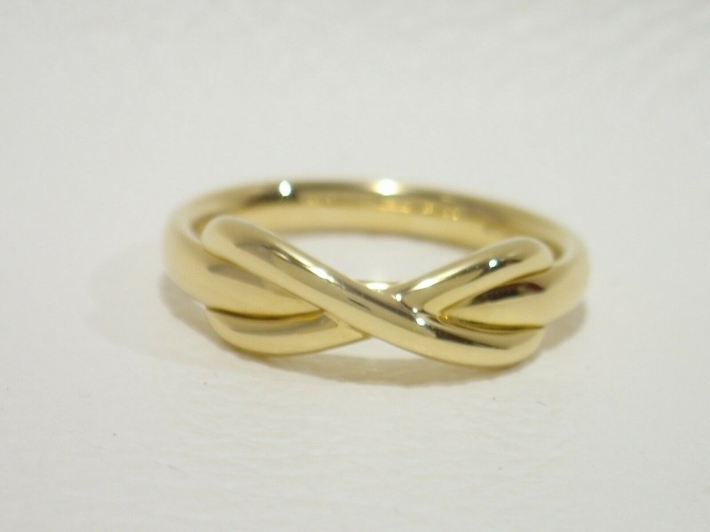 TIFFANY CO. 18k Yellow Gold Infinity Ring Tiffany Co. Buy at TrueFacet