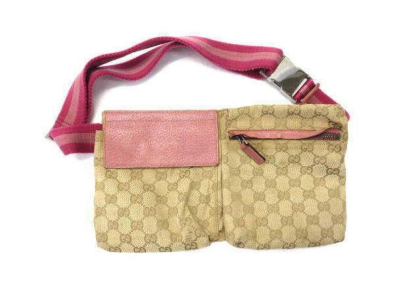 Pink gucci fanny pack hot sale