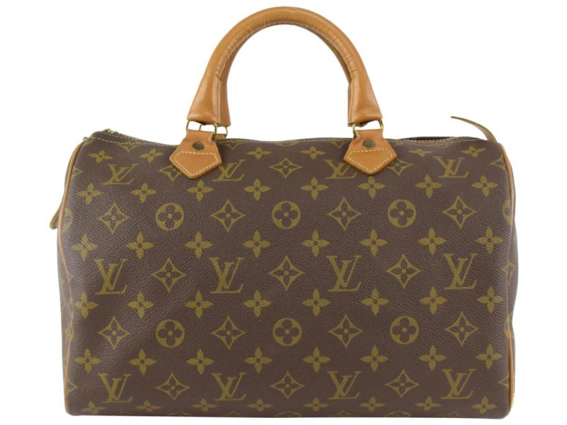 Louis Vuitton Vintage French Co USA Monogram Speedy 30 Boston Bag 1123LV24
