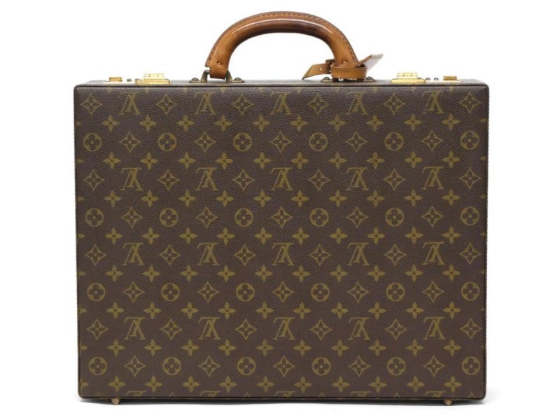 Louis Vuitton President Classuer Attache Briefcase Hard Trunk 239750 Brown Monogram Canvas Laptop Bag Louis Vuitton Buy at TrueFacet