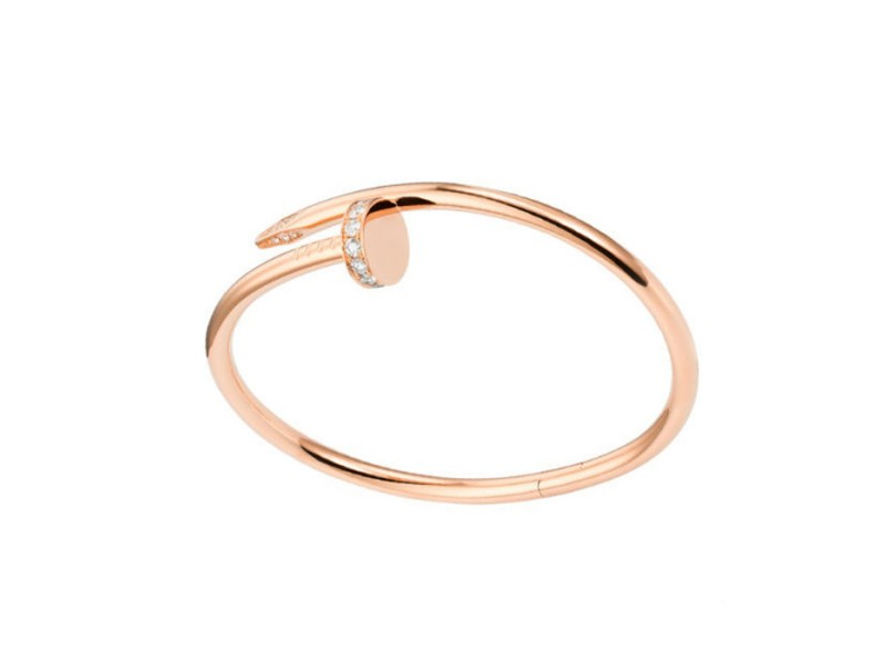 Cartier Juste Un Clou Bracelet Rose Gold with Diamonds Size 16 B6039017 Cartier Buy at TrueFacet