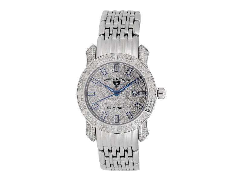 Swiss Legend SL 23024F Stainless Steel Diamond Quartz Marquise Collection 34mm Womens Watch Swiss Legend Buy at TrueFacet