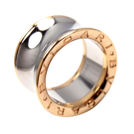 Bulgari Bvlgari Anish Kapoor B.Zero 18k Rose Gold SS Band Ring