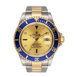 Rolex Submariner Date Serti Dial Mens Watch