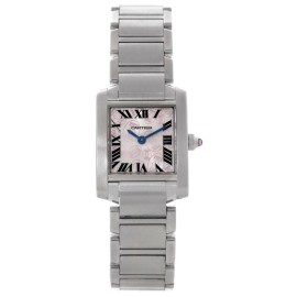 Cartier Tank Francaise W51031Q3 Ladies Steel Limited Edition Watch 