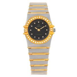 Omega Constellation My Choice Mini Steel Gold Diamond Watch