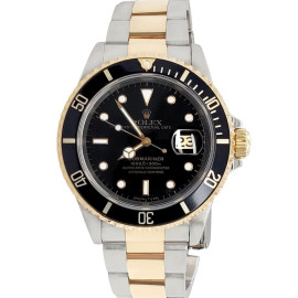 Rolex Submariner Date 40mm Black Dial Yellow Gold/Steel Watch 