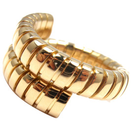 Bulgari 18K Yellow Gold Siga Snake Band Ring
