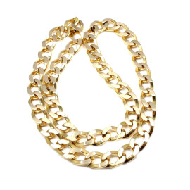 Bulgari 18K Yellow Gold Jumbo Curb Link Chain Necklace