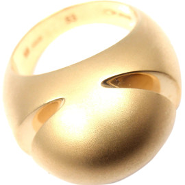 Bulgari 18K Yellow Gold Dome Band Ring