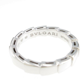 Bvlgari Serpenti 18k White Gold Ring 