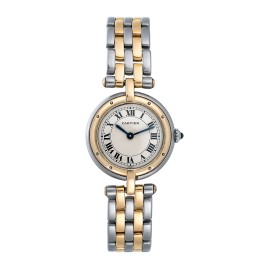 Cartier Panthere Vendome 1057920 Two Row Gold Steel Quartz 24mm Womens Watch