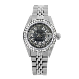 Rolex Datejust 6917  Stainless Steel Diamond and Sapphire 26mm Womens Watch