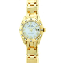 Rolex 18K Yellow Gold Pearlmaster 80318 Gold Watch