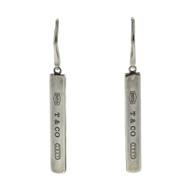 Tiffany & Co. Sterling Silver Bar Earrings