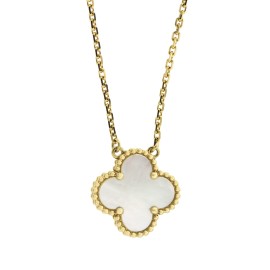 Van Cleef & Arpels Yellow Gold Vintage Alhambra Necklace 