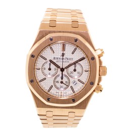 Audemars Piguet Royal Oak Chronograph Rose Gold Mens Watch