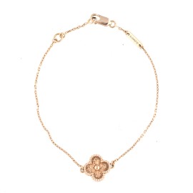 Van Cleef & Arpels 18K Rose Gold Sweet Alhambra Bracelet