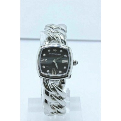 David Yurman Albion 23MM Stainless Steel Watch With Diamond Black Face David Yurman Buy at TrueFacet
