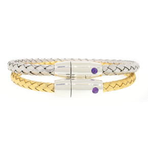 Roberto Coin Woven Magnetic Bracelet in Sterling Silver