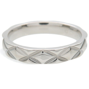 CHANEL Matelasse Ring Medium PT950 Platinum