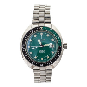 Bulova Oceanographer Green Dial Stainless Steel Bracelet