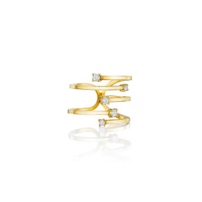 Piece Stick Diamond Ring