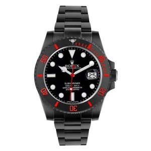 Rolex submariner red and black on sale