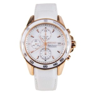 Seiko Sportura Steel Chronograph MOP Dial Quartz Ladies Watch Seiko Buy at TrueFacet
