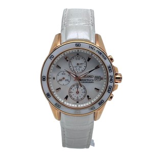 Seiko Sportura Steel Chronograph MOP Dial Quartz Ladies Watch Seiko Buy at TrueFacet