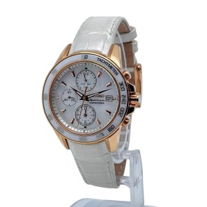 Seiko Sportura Steel Chronograph MOP Dial Quartz Ladies Watch Seiko Buy at TrueFacet
