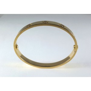 Cartier Love 18K 750 Yellow Gold Bangle Bracelet Size 16 Cartier Buy at TrueFacet