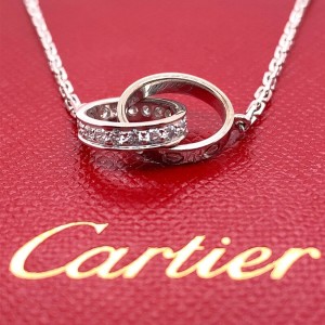 Cartier Love Necklace With Diamonds 18kt White Gold Carter Buy at TrueFacet