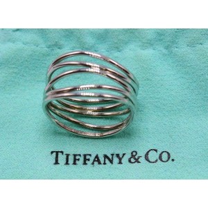 Tiffany wave five row ring shop