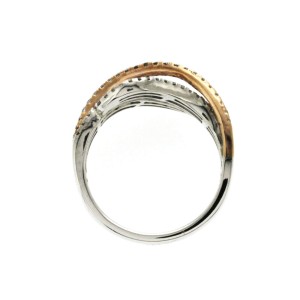 Ladies IKS 10K White Rose Gold 1.03 Ct Diamond Cocktail Bnad Ring Size 7 IKS Buy at TrueFacet