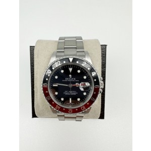 Rolex GMT Master II 40mm Coke Stainless Steel Oyster 16710 1998