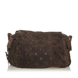 Prada Grommet Scamosciato Shoulder Bag