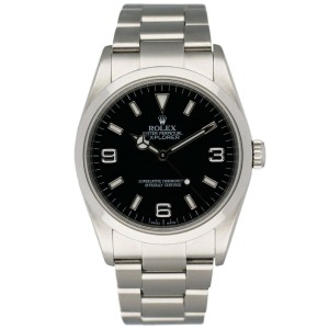 Rolex Explorer 114270 Engraved Rehaut Mens Watch Rolex Buy at TrueFacet