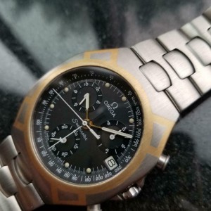Men s Omega Seamaster Polaris 18k Ss Quartz Chronograph C.1980s Swiss LV14 OMEGA Buy at TrueFacet