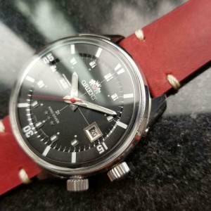 Men s Orient King Diver 42mm Jumbo Day Date Automatic C.1960s Y2RED Orient Buy at TrueFacet