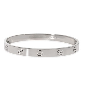 Cartier Love Bracelet In 18k White Gold Cartier Buy at TrueFacet